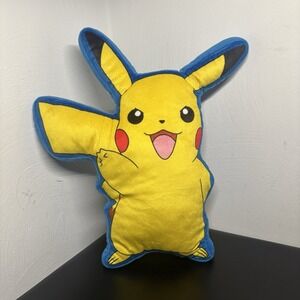 Pokemon 15" PIKACHU Plush Soft Pillow Thumbs Up Northwest Yellow Blue